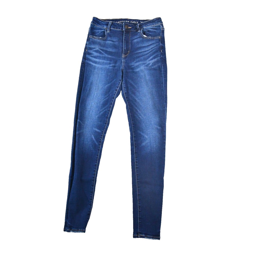 American Eagle Jeans Womens 10 (27x29) Hi-Rise Jegging Blue Denim